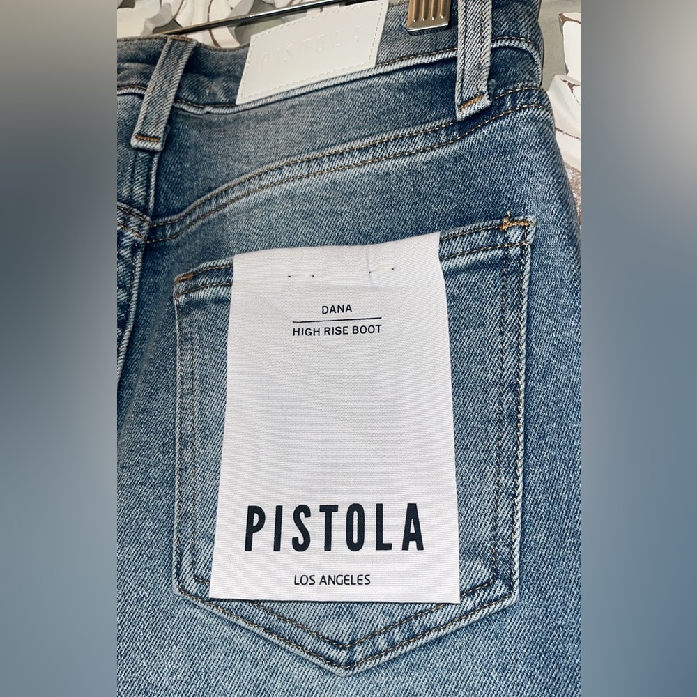 Pistola Dana High Rise Boot in Spruce Slightly Distressed Wonen’s Jeans sz24 NWT - Picture 5 of 14